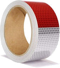 ONTWIE Reflective Tape, 2 Inch x 30ft Reflective Tape Outdoor Waterproof - color: Red/White