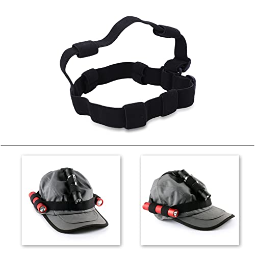 LED Headlamp Headband, High Elasticity Nylon Headlamp Band, Flashlight Headband Holder, Headband Replacement Elastic Strap for Outdoor Activities, Camping, Hiking, Fishing