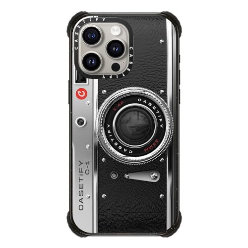 CASETiFY for iPhone 15 Pro Max Case - Ultra Impact Compatible with MagSafe | Strong Slim | 11.5 ft. 5X Militray Grade Drop Protection | Camera Case - Classic | Black - color: Camera Case - Classic, size: Iphone 15 Pro Max (6.7")