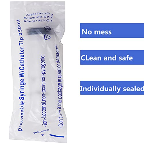 Syringe with Tubing Hose, 500ml Large Plastic Syringe with 3.28 Feet Handy Tubing for Scientific Labs, Watering, Refilling, Filtration, Motoring Application, Set of 1