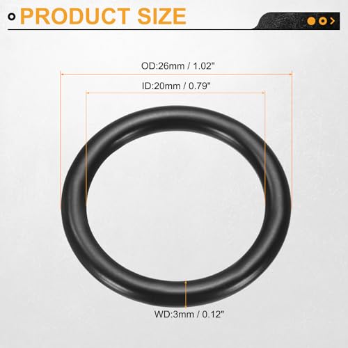 uxcell 2Pcs M3 x 20 x 26mm(WD. x ID. x OD.) Metal Rings, 304 Stainless Steel Solid Welded Seamless O-Ring Decorative Connecting for Macrame, Hanging Slings Rope, Black - size: M3 x 20 x 26mm(WD. x ID. x OD.)