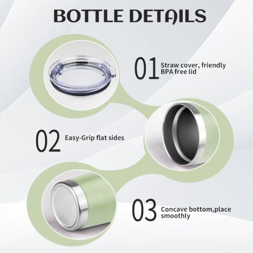 StarSpeed 20oz Stainless Steel Travel Coffee Tumbler,Matcha Green - color: Matcha Green