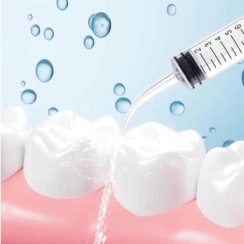 12 Pack Dental Syringe Disposable 12ml Dental Irrigation Syringe with Curved Tip for Oral, Dental Care, Tonsil Stone Squirt, Feed Pet, Liquid Injection, Oil, Glue, With Clear Measurement (C 12 Pack 12ml) - size: C 12 Pack 12ml