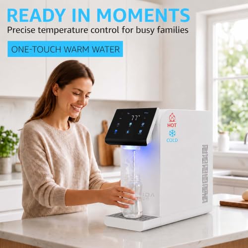 Countertop Water Dispenser, Hot & Cold Water Dispenser, White - color: White