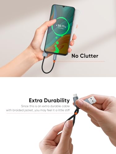 CableCreation Micro USB Cable 0.5FT, Micro USB to USB Cable Triple Shielded - color: Grey, size: 0.5FT