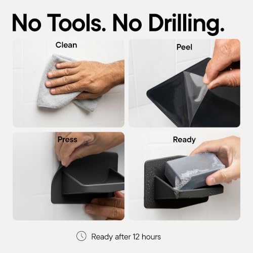 TOOLETRIES The Benjamin Soap Holder for Shower - Charcoal