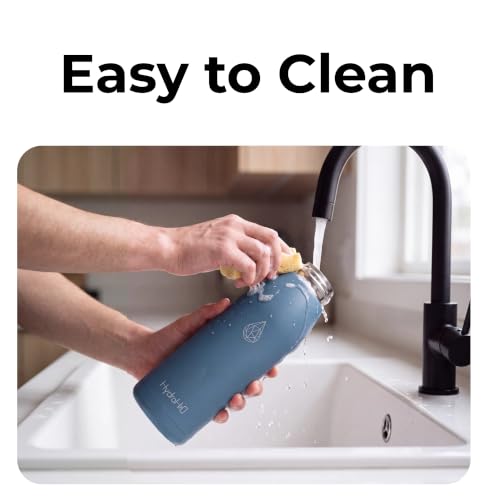 32oz Insulated Stainless Steel Water Bottle with Handle, Double Wall BPA-Free Metal Water Bottle, Leakproof, Keeps Cold 24H & Hot 12H, Ideal for Gym, Office, Hiking, Blue - color: Blue