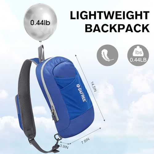 G4Free Sling Bag RFID Blocking Lightweight Crossbody Backpack Chest Shoulder Bag for Travel Sports Running - color: Blue