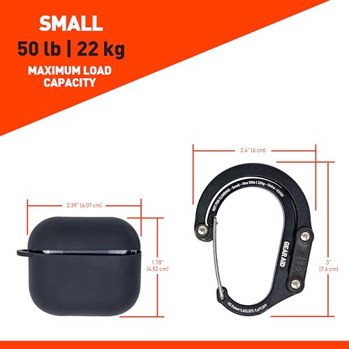 GEAR AID HEROCLIP (Small) Carabiner Gear Clip and Hook, for Hanging Bags, Purses, Lanterns, Strollers, Tools, Helmets, Water Bottles, and More - color: Nav Green, style: 1 Pack