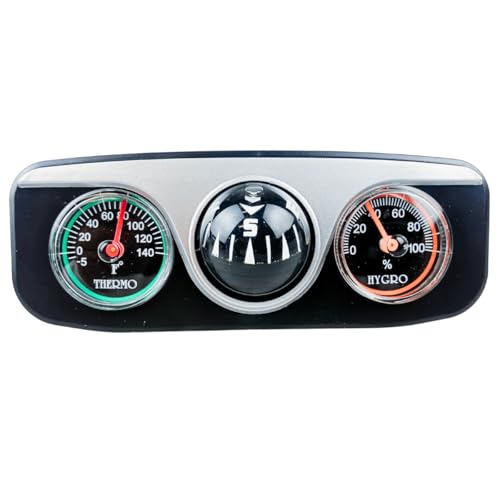 ADROIT 3-in-1 Compass, Thermometer, and Hygrometer | Compact Weather and Navigation Tool | 4.5" (11.4 cm) x 1.75" (4.4 cm) x 1.25" (3.2 cm)