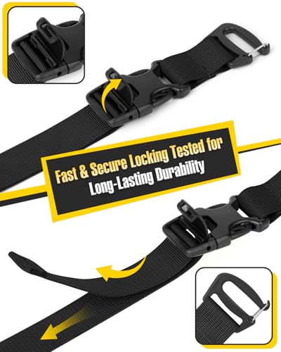 MOLLE Tactical Backpack Straps Rush Tier System Molle Attachment - color: Black 4pcs