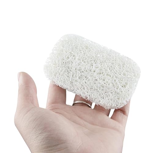 Snowkingdom 4 Pack White Soap Saver Holder for Bar Soap Shower Bathroom Dish Self Draining Lift Pad Porous Construction air circulate 2.9" x 4.5" PVC Non-BPA Non-Slip Durable - color: White