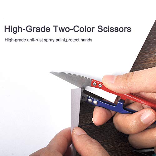 UCEC 12 Pack Thread Snips Small Sewing Scissors Crochet Thread Cutter | Yarn Cutter Sewing Snips for Stitching, Embroidery, Knitting and DIY Crafts, Mini Thread Cutter Tools with Colorful Handles - color: Mixed Colors-12 Pack