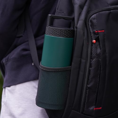 BJPKPK 18oz Insulated Water Bottle Stainless Steel Water Bottle with Handle - color: Navy Blue, style: 18oz