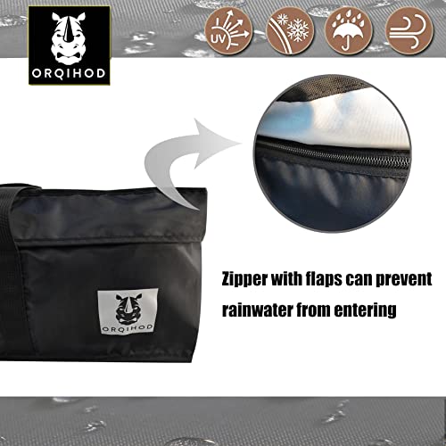 Outdoor Cushion Storage Bag Waterproof, Extra Large Bag for Outdoor Cushions 420D Heavy Duty Patio Furniture Cushion Storage Bags with Zipper 68 Inch, Black - size: 68x30x20in