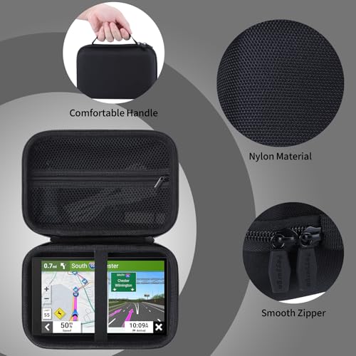 GPS Case for 6-7 Inch Car GPS Navigator, Compatible with DriveSmart 71/76/66 dezl OTR610/620/720/710/700 RV 795/Cam 795/785/780 - size: GPS Case for 6-7 Inch