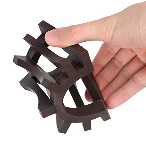Topsky 2Pcs Soap Dish Holder, Non-Slip Bathroom Accessories Silicone Soap Case Saver, Sink Deck Bathtub Shower Dish Soap Drainer, Silicone Holder for Soap, Sponges, Scrubber (Brown) - color: Brown