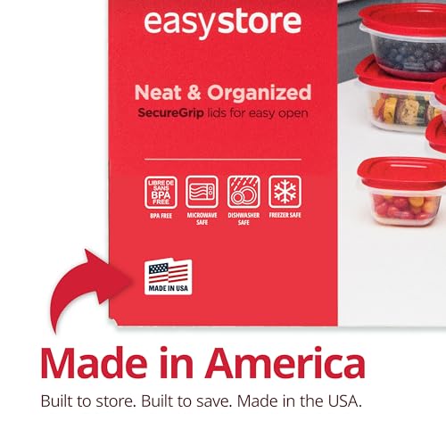 Rubbermaid EasyStore Containers, 44-Piece Set, Food Storage Containers with Lids - size: 44-Piece