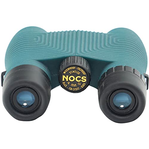 Nocs Provisions Standard Issue 10x25 Waterproof Binoculars | Lightweight, Compact, 10x Magnification, Wide View, Multi-Coated Lenses for Bird Watching, Hiking, Camping, and Outdoor Activities - Blue - color: Blue, size: 10x25
