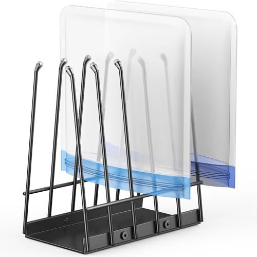 Reusable Bags Drying Rack, Plastic Bags Dryer for Ziplock Lerine Silicone Gallon, Snack, Sandwich Storage Bags, Black - color: Black