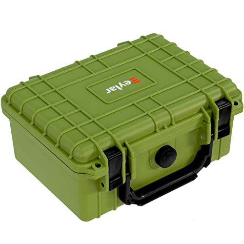 Eylar Protective Camera Hard Case Water & Shock Proof w/Foam, TSA Standards 9.12 inch 7.56 inch 4.37 inch (OD Green) - color: OD Green