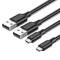 Pocxwa USB-A to Micro Charging Cable, 6.6ft USB 2.0 Charger Cord 2-Pack | Compatible with PS4 Controller, Fire TV Stick, Xbox One S/X, Samsung LG Sony Moto Nokia Old Android Phone & Tablets - size: 6.6Ft, style: 2-Pack