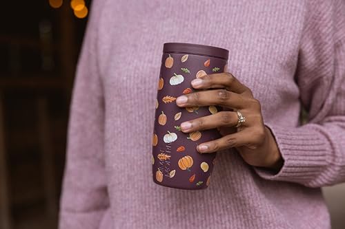 Simple Modern Halloween Travel Coffee Mug 360° Lid | 16oz | Pumpkins - color: Pumpkin & Leaves, style: Coffee Tumbler