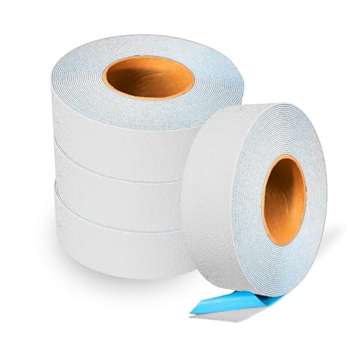 DuraMark RPT-750 Reflective Pavement Marking Tape, White, 2 in x 36 ft | Permanent rubber base bonds to asphalt and concrete; glass-bead reflectivity improves low-light visibility. - color: White, size: 2 Inch x 36 Ft