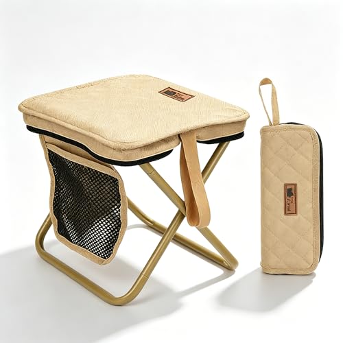 Portable Stool for Mountaineering and Hiking, Lightweight Collapsible Space-Saving Stool for Camping, Fishing, Hiking, Travel and Picnic (A) - color: A