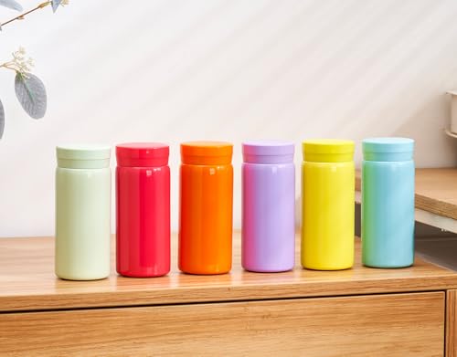 10oz Mini Water Bottle Stainless Steel Thermos Small Flask - Insulated Vacuum, Leak Proof, Keeps Drinks Hot/Cold - Ideal for Coffee, Tea, Water - Light Blue - color: Light Blue, size: 9.5 Ounces