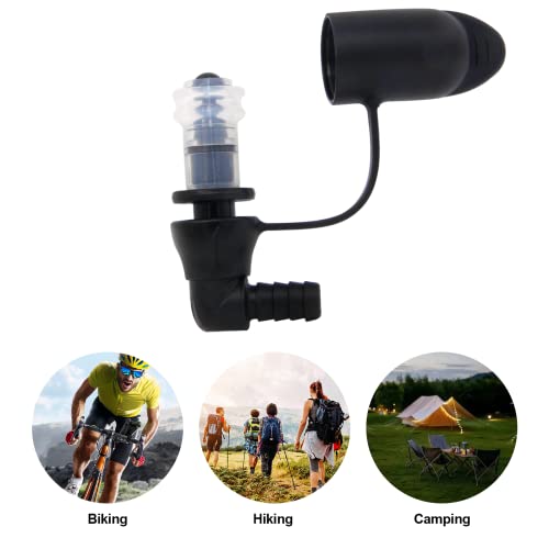 Hydration Bags Bite Valve Mouthpiece Replacement Bite Valve Replacement | leak-proof & durable for Cross Country Bladder Bag Detachable Universal Manual Switch for Any Hydration Pack System - style: 2 Pack 90 degree black