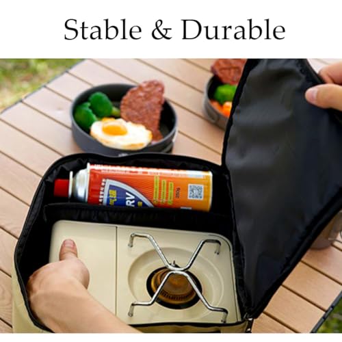 windhike Naturehike Storage Bag for Foldable 2-Burner Camping Stove | Portable Camping Cookware Organizer, Camp Stove Carry Case for Outdoor Gear, Spice Container