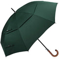 G4Free 52/62inch Golf Umbrella Windproof Large Stick Umbrella Wooden Handle - color: Dark Green, size: 52 inch