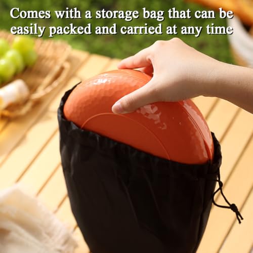 Homquen 6-Piece Camping Mess Kit with Bowl, Plate, Cup, Spoon, Fork, Knife and Carry Bag, Camping Accessories Essentials Gear Light Weight and Small Space Easy to Carry or Put in Backpack