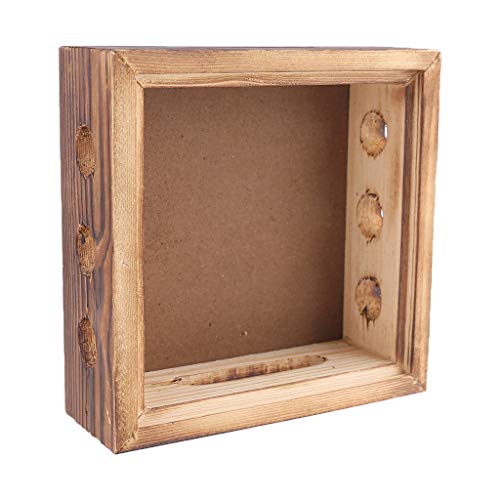 Alcohol Stove Iron & Wooden Portable Square Commercial Solid Stove Household Stove for Home Outdoor BBQ Camping