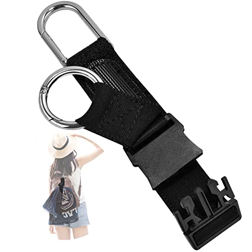 Elastic Jacket Gripper Travel Strap with D-Ring Hooks and Buckle, Suitcase Straps Belts Travel Accessories, Makes Your Hands Free - color: Black