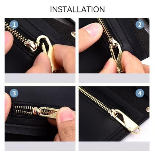 Replacement Metal Zipper Handle Mend Fixer Zipper Tab Repair for Luggage, Backpacks, Suitcases, Jackets, Purses, Handbags (16 PCS)