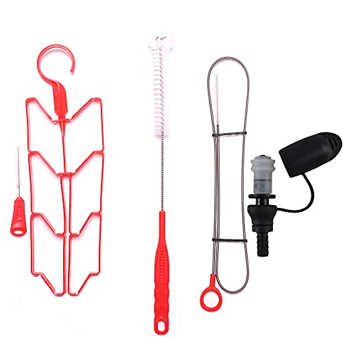 J.CARP 4 in 1Cleaning Kit with Bite Valve Tube Nozzle Replacement for Hydration Pack Bladder