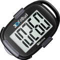 3DFitBud Simple Step Counter Walking 3D Pedometer by 3DActive with Clip, Lanyard Accurate Step Tracker Large Display, Easy to Use for Kids Men Women Adult Seniors Daily Step Tracking - A420S - color: Black