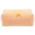 PAZIMIIK Cozy Makeup Bag for Women,Zipper Cosmetic Pouch,Stripe Orange - color: Stripe Orange