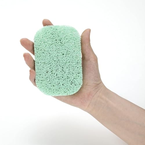 Snowkingdom 4 Pack Green Soap Saver Draining Lift Pad 2.9" x 4.5" PVC Non-BPA Non-Slip Durable - color: Green