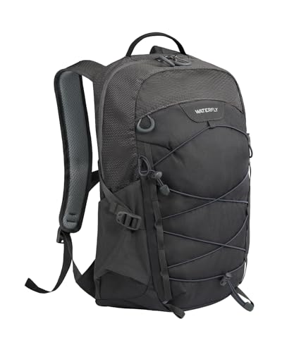 WATERFLY Hiking Backpack 20L, Lightweight Outdoor Daypack Water Resistant - color: Grey