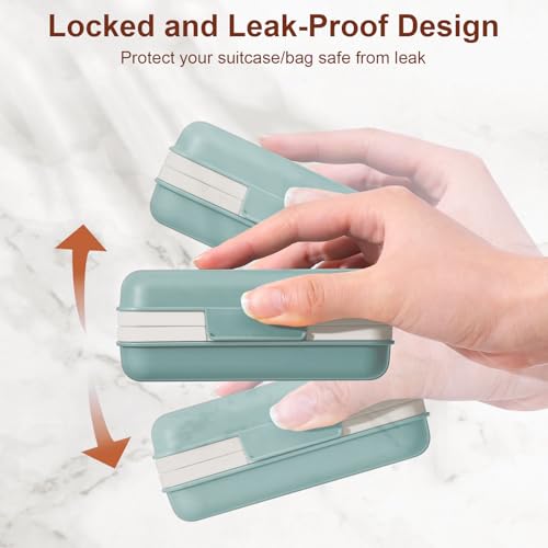 Quatish Leakproof Bar Soap Holder Dish with Lid for Shower, Portable 1 Pack Travel Soap Case Box for Gym, Camping, Hiking, Outdoor Use, Travel Size Toiletries Essentials, Keeps Soap Dry, Blue - color: Blue