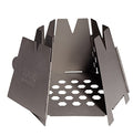 Vargo Hexagon Backpacking Wood Stove - Stainless Steel Camping Stove for Outdoor Cooking and Survival - color: Silver