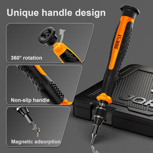 JOREST 40Pcs Precision Screwdriver Set,Small Screwdriver with Torx T5 T6 T8 | Mini Repair Tool Kit for Macbook, Computer, Laptop, iPhone, PS4 PS5, Xbox, Switch, Glasses, Watch, Ring Doorbell, Electronics - style: 40 in 1 S2