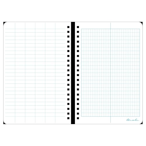 Rite in the Rain Weatherproof Side Spiral Notebook, 4.625" x 7", Yellow Cover, Transit Pattern (No. 303) - color: Yellow, size: 1 Pack, style: Transit