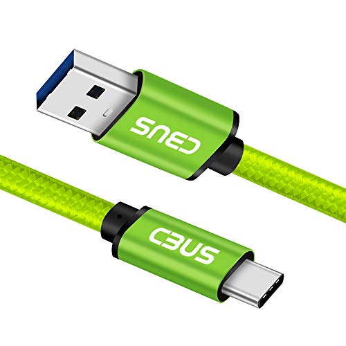 3ft USB A to USB C Cable Fast Charging Braided for Samsung Galaxy S26/S25/S24 Ultra/Plus/FE, A56 5G, A36 5G, A26 5G, A17 5G, A16 5G, Moto G Power/Stylus/Play, TCL 50/40, Pixel (Green) - color: Green, size: 3 Feet