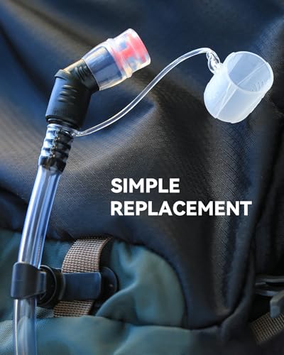 Switch Bite Valve Tube Nozzle Replacement Kit, Compatible with Hydration Packs - style: 4 Pack, 2 Bite Valves & 2 Magnetic Clips