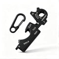 8-in-1 EDC Multi-Tool Keychain with Carabiner Clip, Heavy Duty Pocket Tool with Screwdrivers, Bottle Opener, Cutter & Survival Functions, 1 Pack (Black) - color: Black