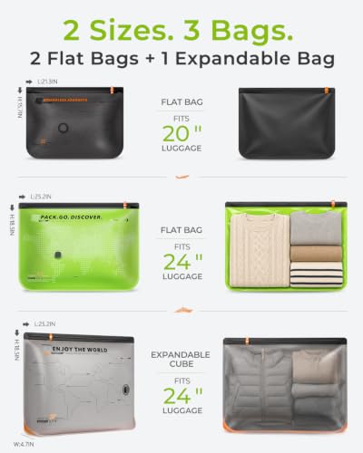 Vacbird 10 Pack Travel Vacuum Bags with Hand Pump, Reusable Waterproof Space Saver for Luggage Clothes Packing